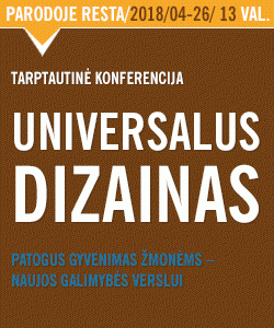 Konferencija Universalus dizainas
